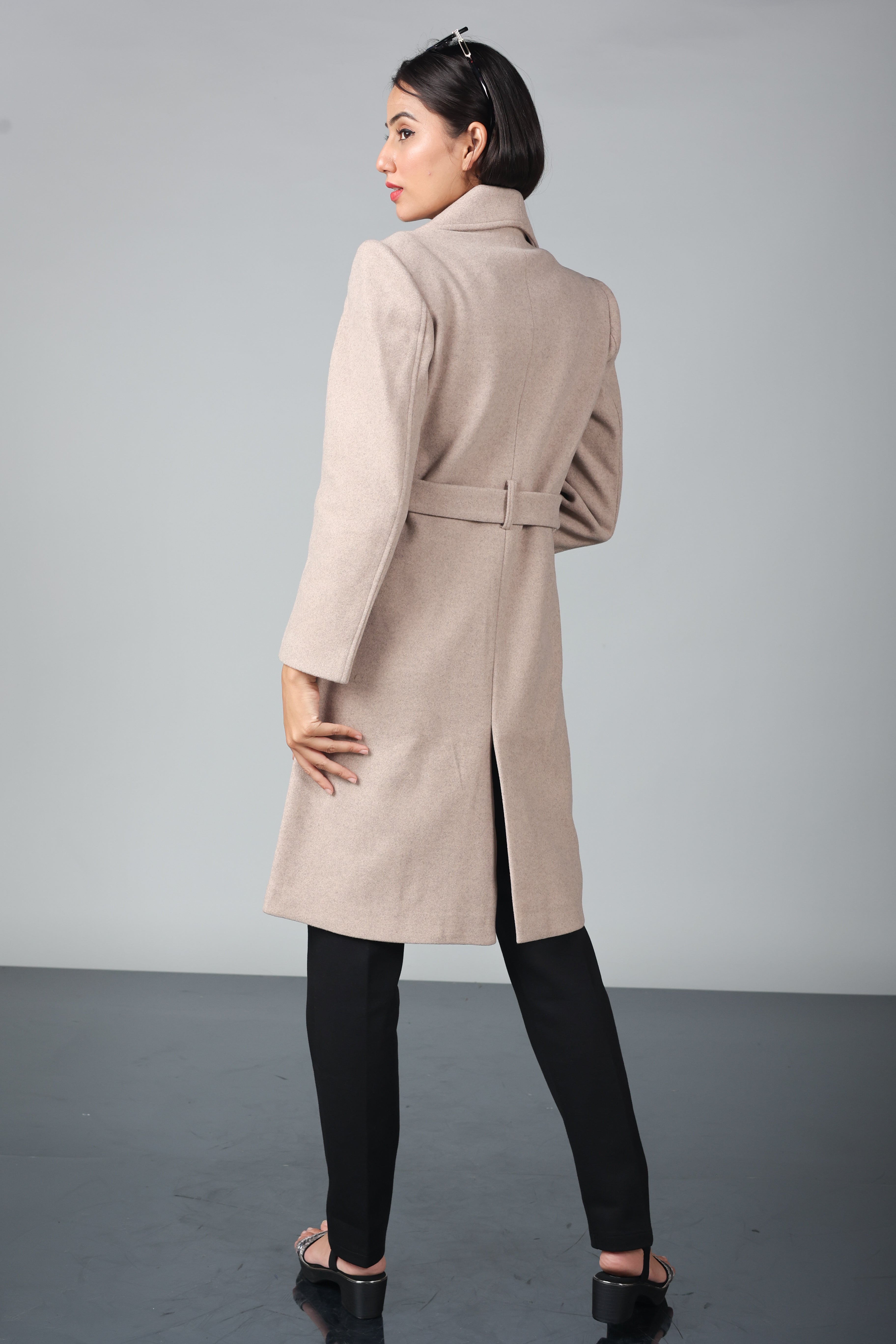 THREE BUTON LONG OVER-COAT