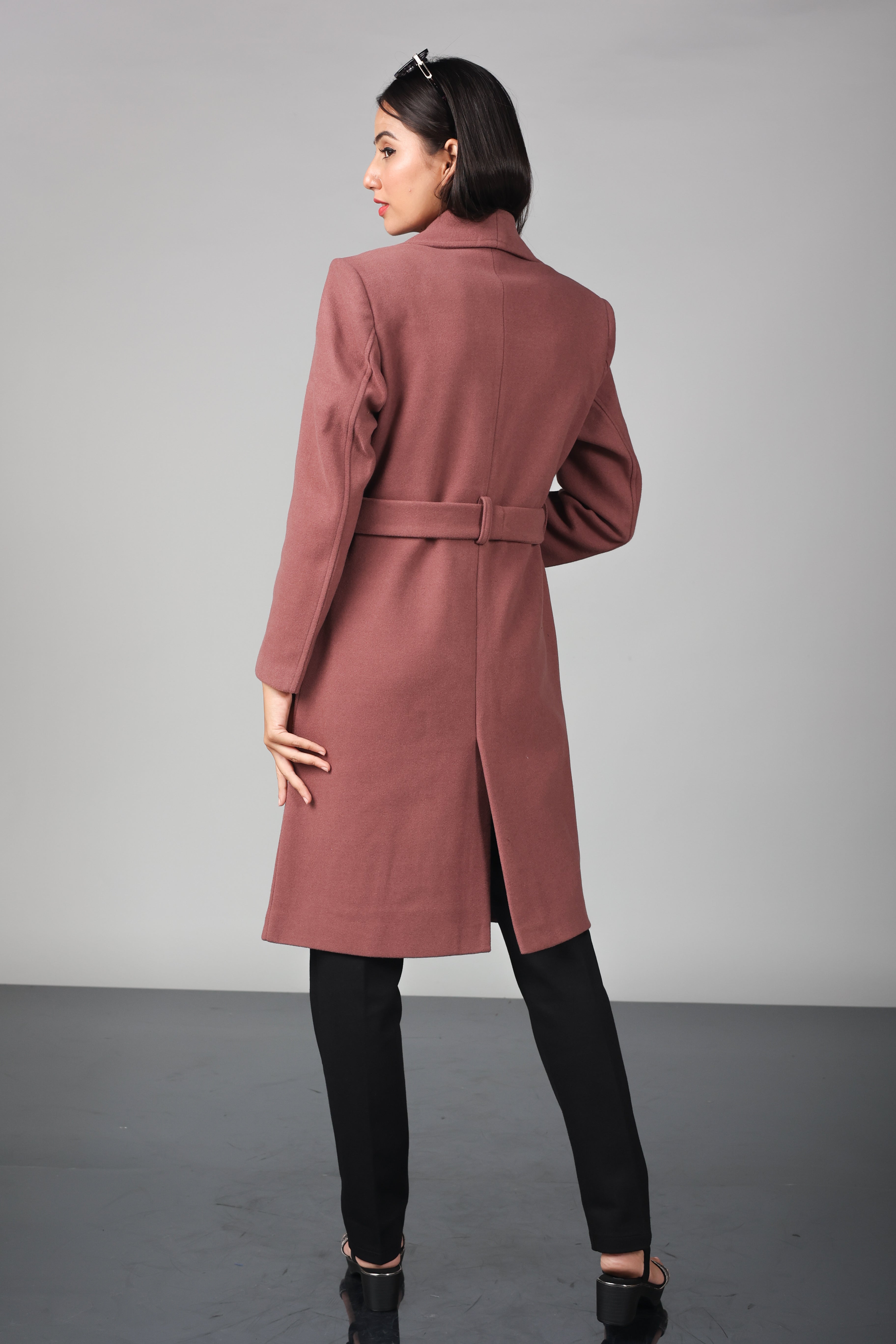 THREE BUTON LONG OVER-COAT