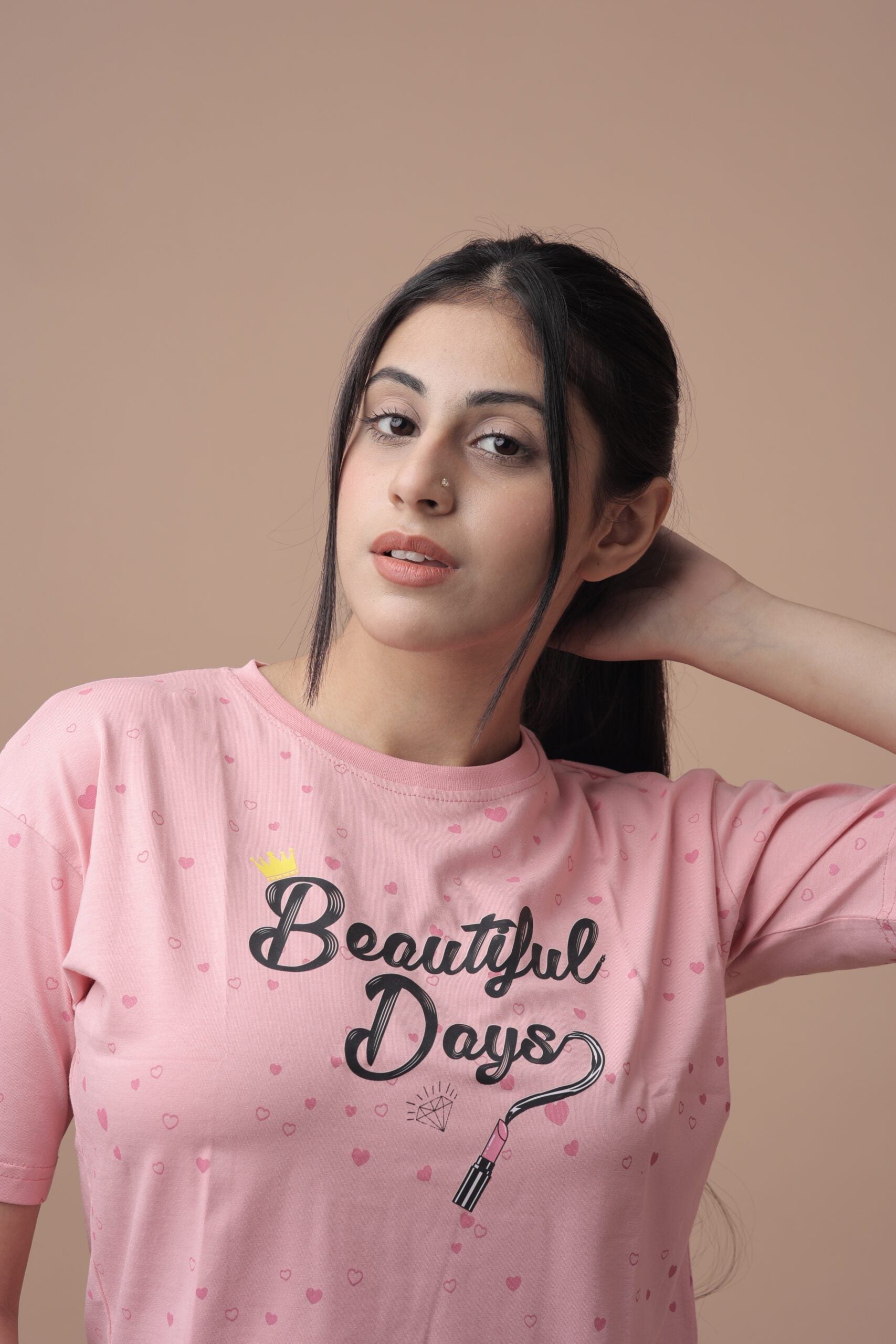 Beautiful Days (Pink) Crop Tshirt - Your Passport to Effortless Chic!