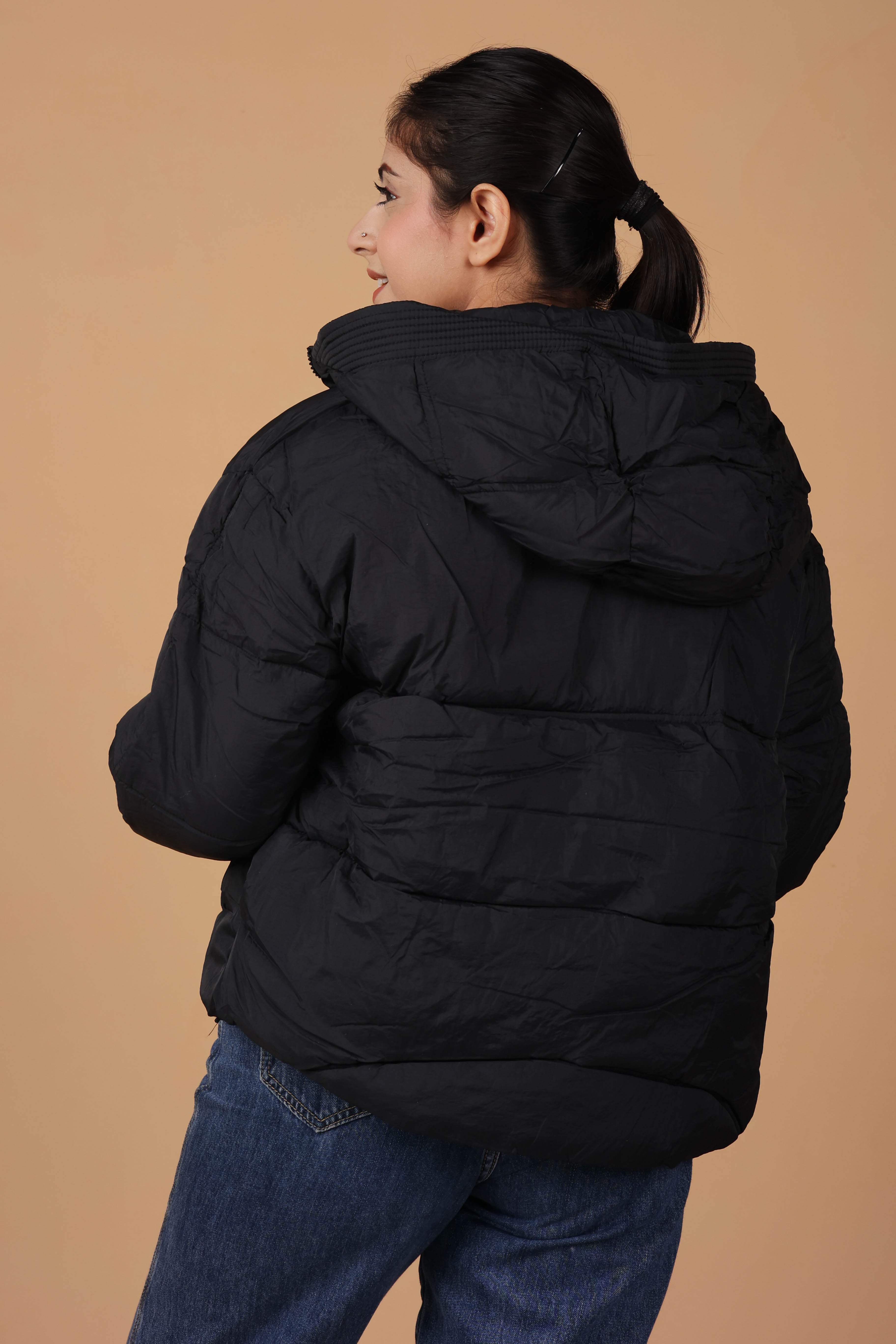 hooded fluffy jacket (2209)