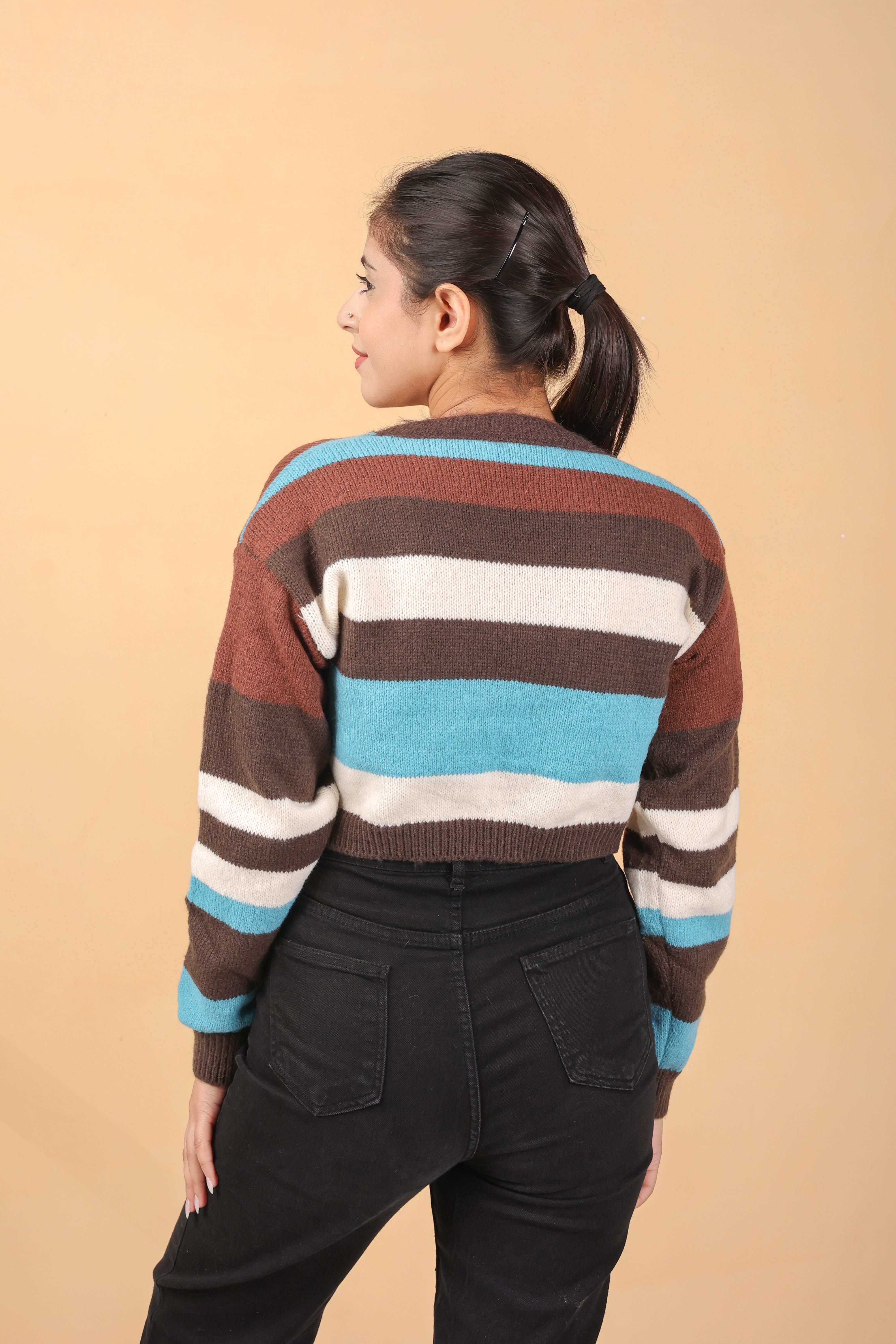 two peice woollen top with inner and shrug