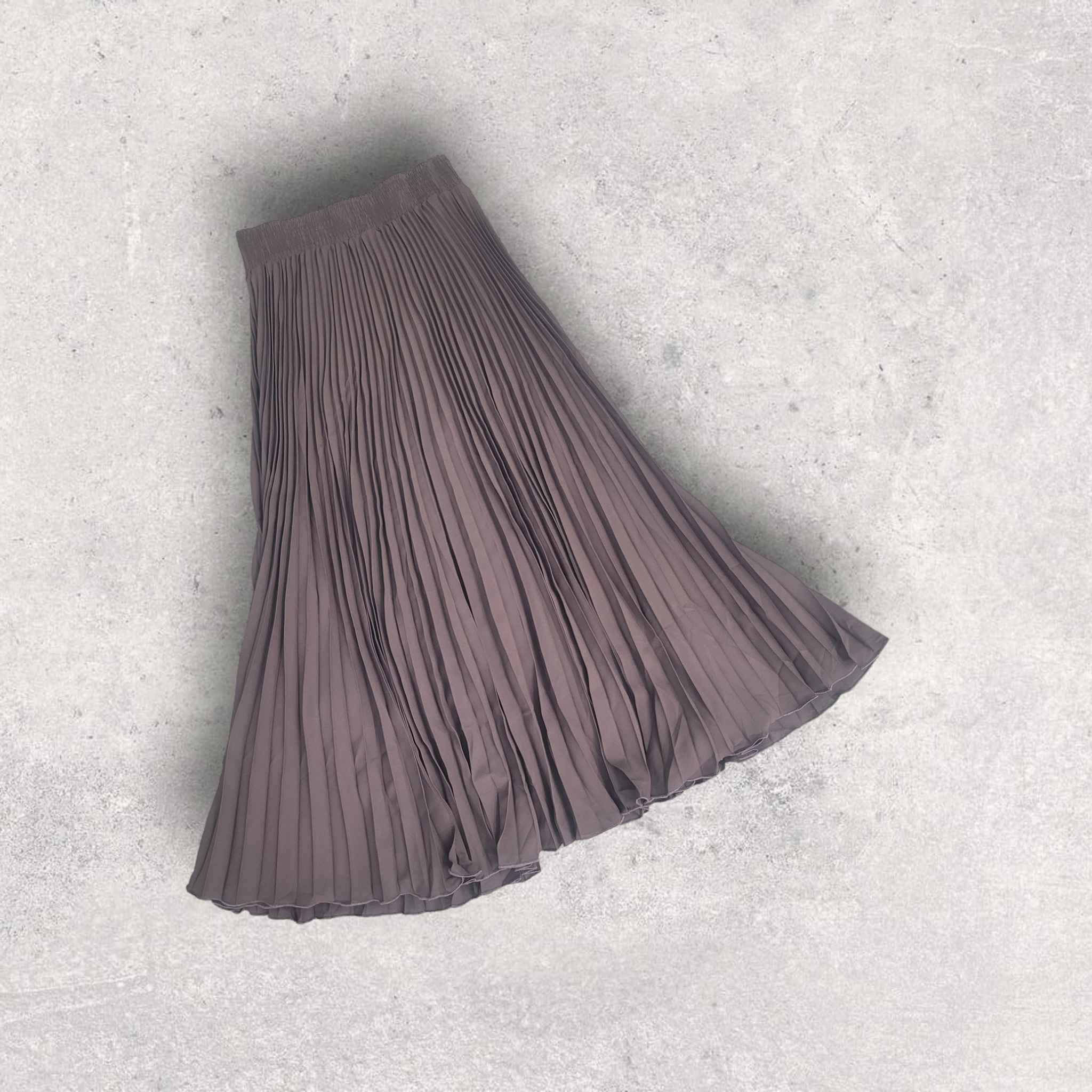 Pleated flared skirt