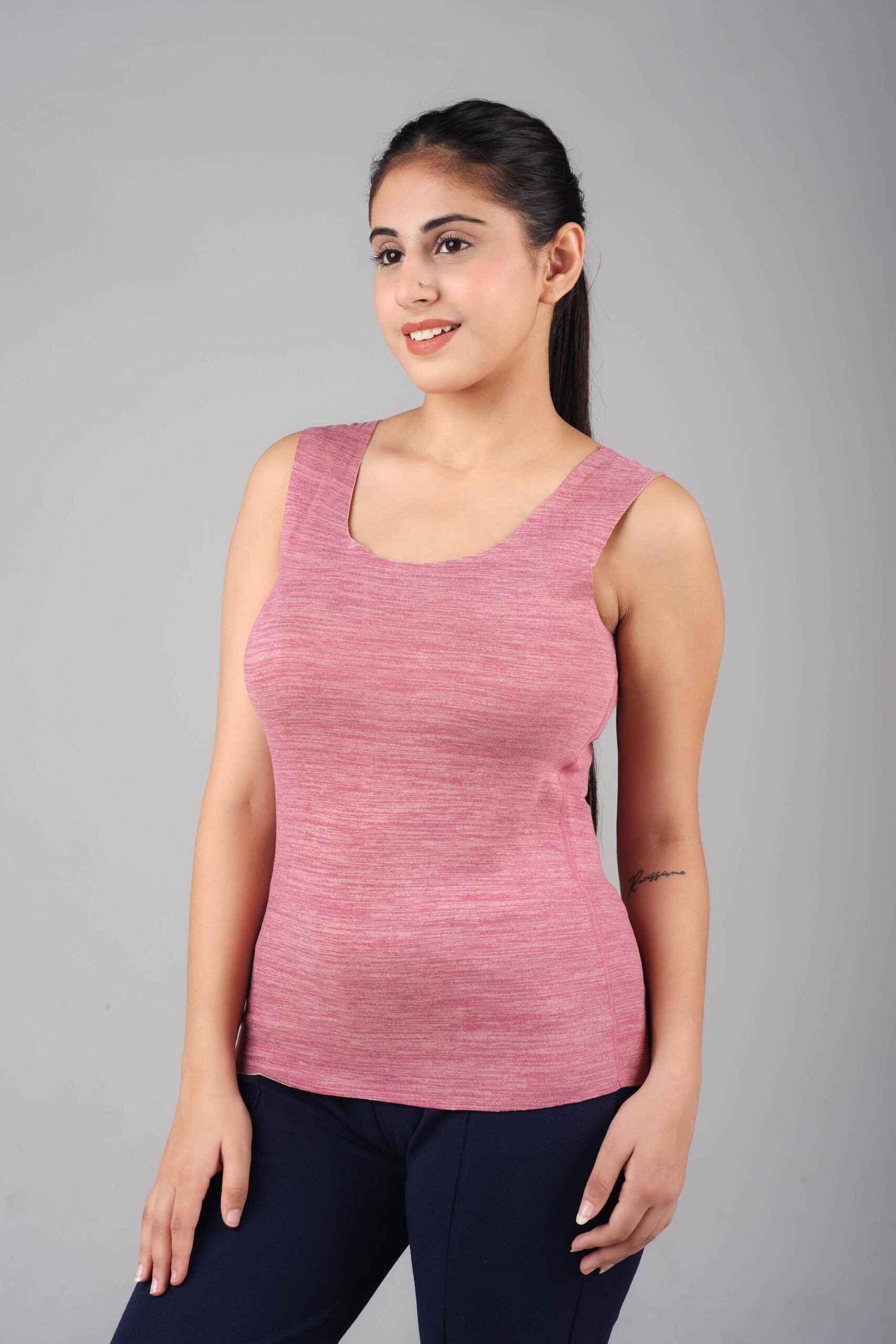 Dry-Fit Tank Top with Fur Inside (Hot Pink) Elevate Your Workout
