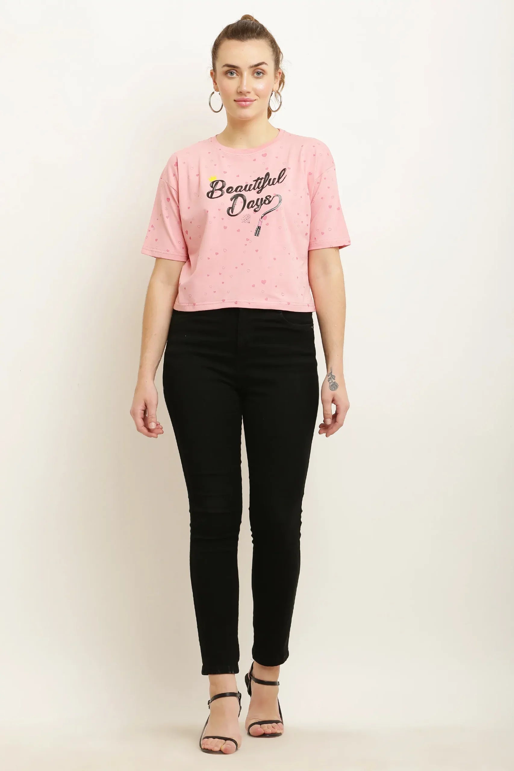 Beautiful Days (Rose Gold) Crop Tshirt - Embrace Everyday Beauty